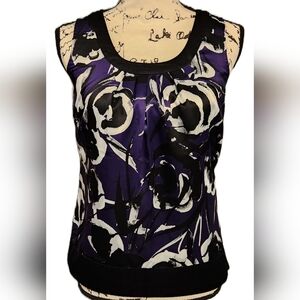 Ann Taylor Purple Flower Blouse